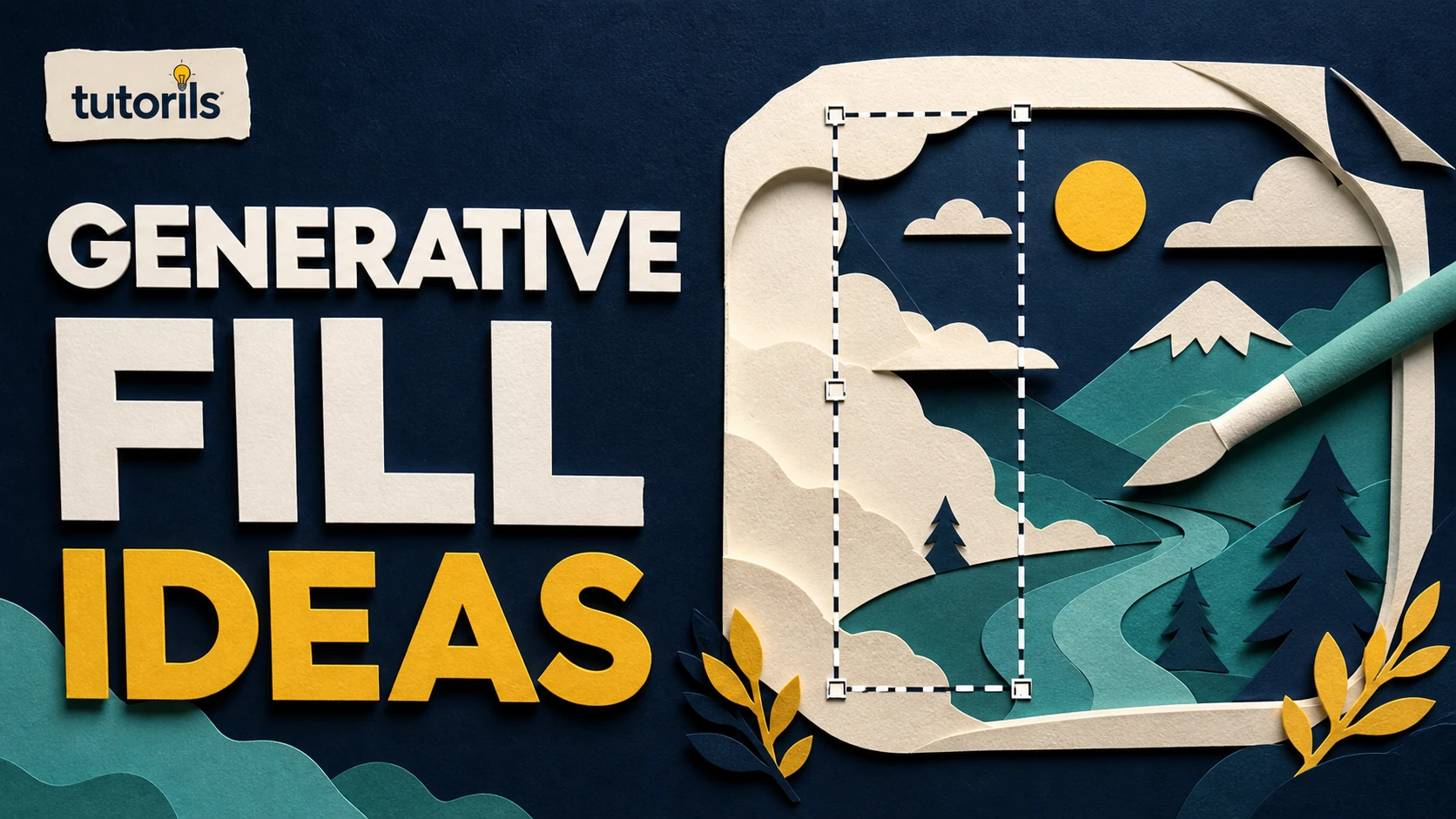 Realistic paper-craft illustration for Photoshop Generative Fill Ideas for Beginner Creators