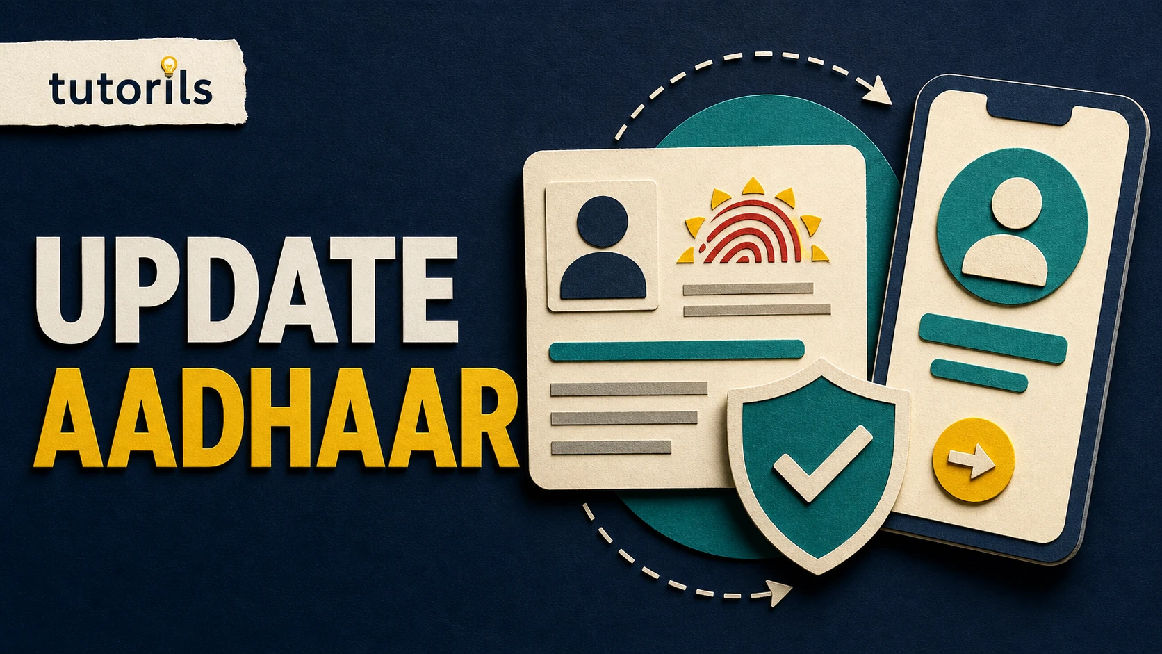 Paper-craft secure mobile identity update workflow