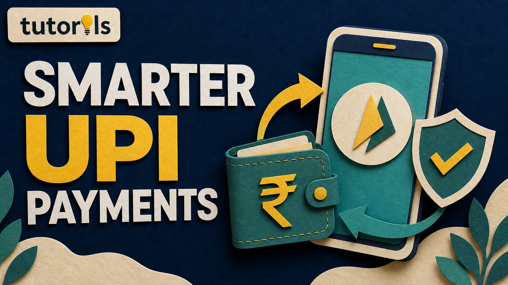 Paper-craft secure mobile payment scene