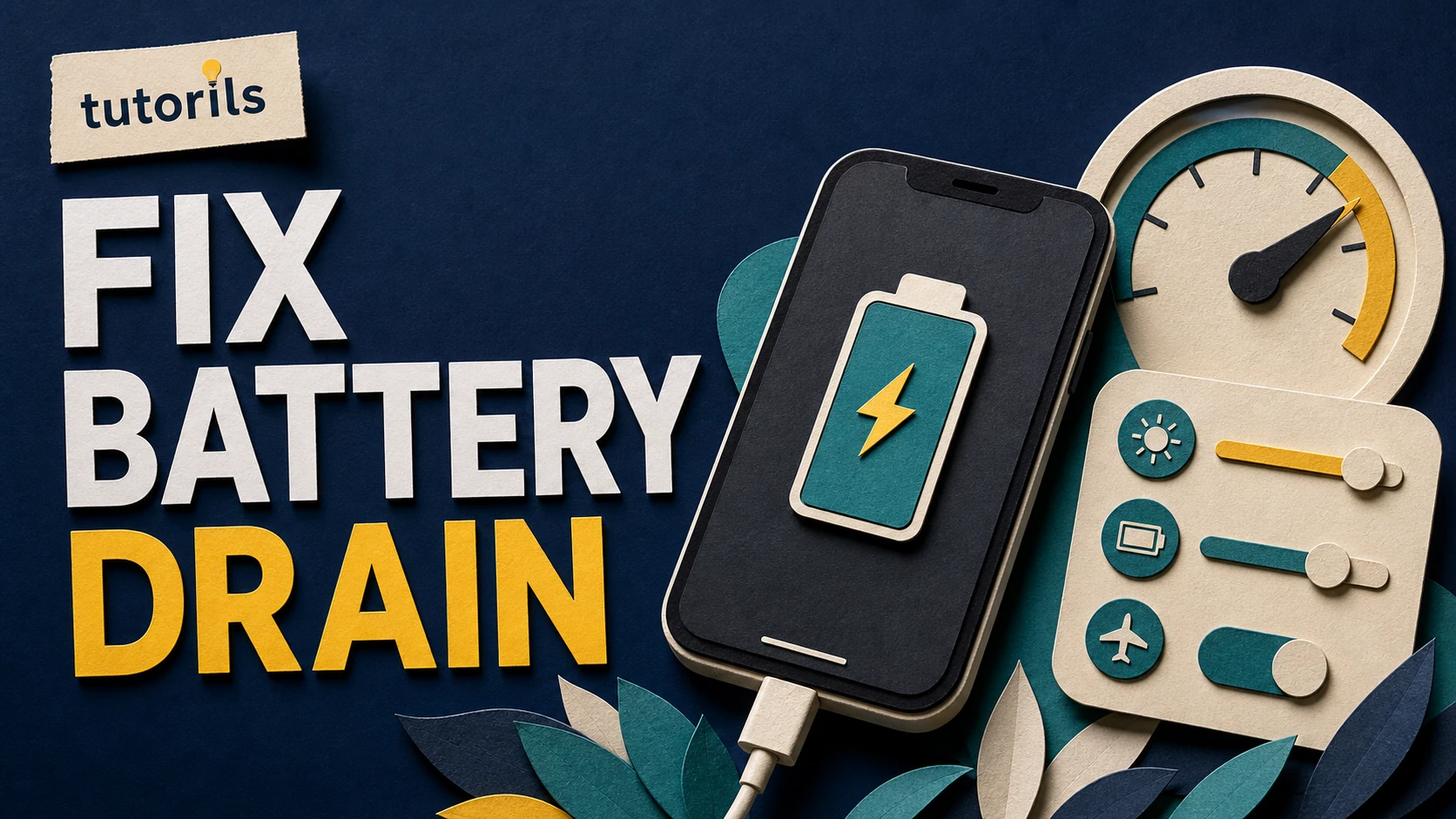 Paper-craft smartphone battery health and power settings
