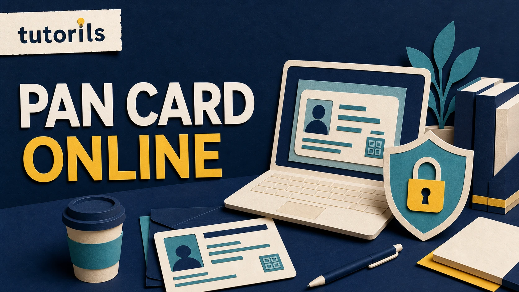 Paper-craft secure online identity application desk