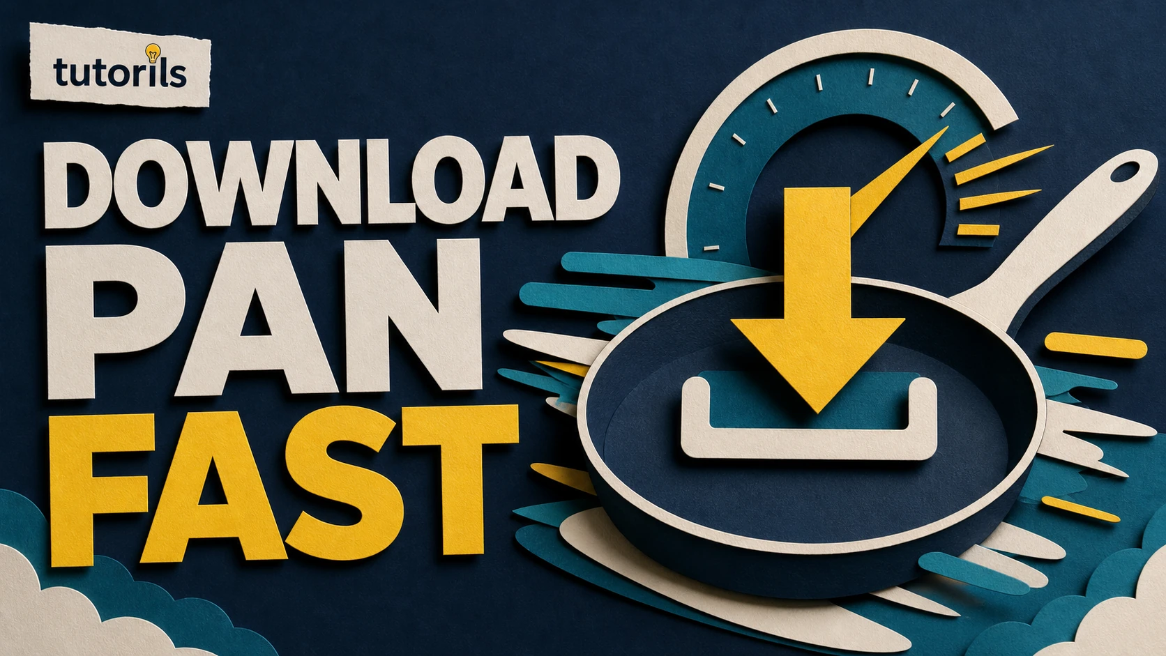Realistic paper-craft illustration for How to Download PAN Card PDF Online in Minutes