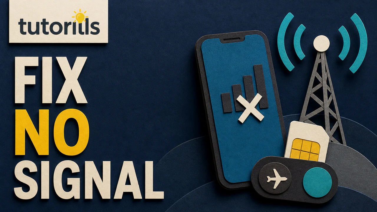 Paper-craft smartphone reconnecting to a cellular tower and SIM card