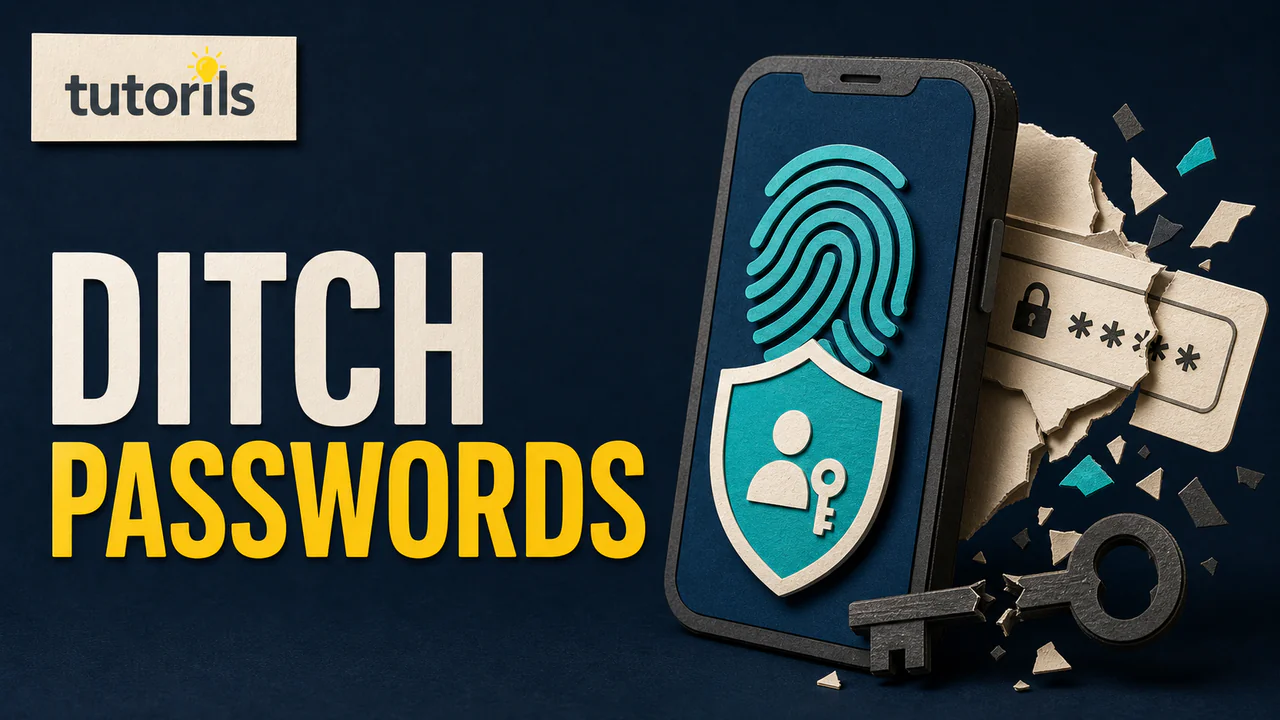 Paper-craft biometric passkey replacing a broken password card