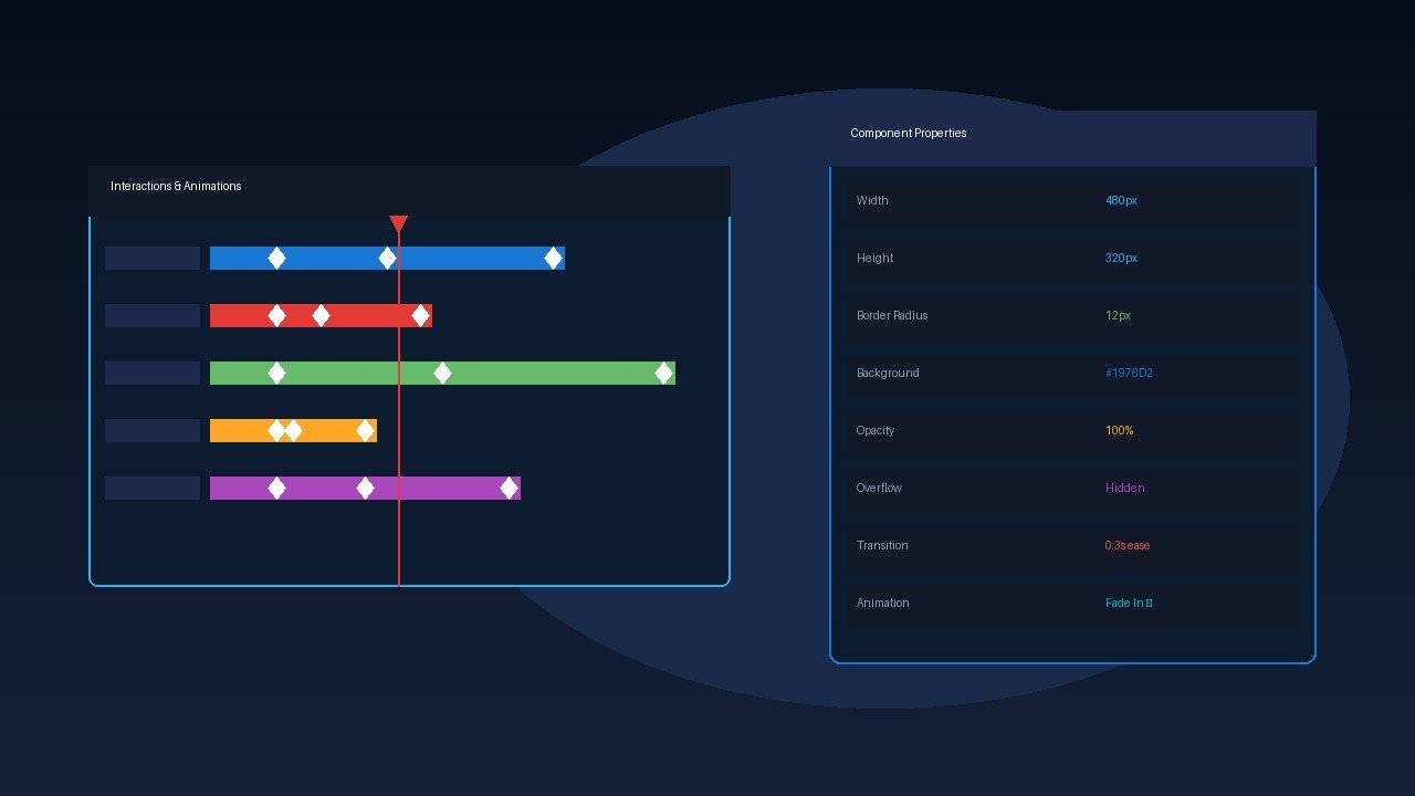 Framer animation timeline and component properties - Tutorils