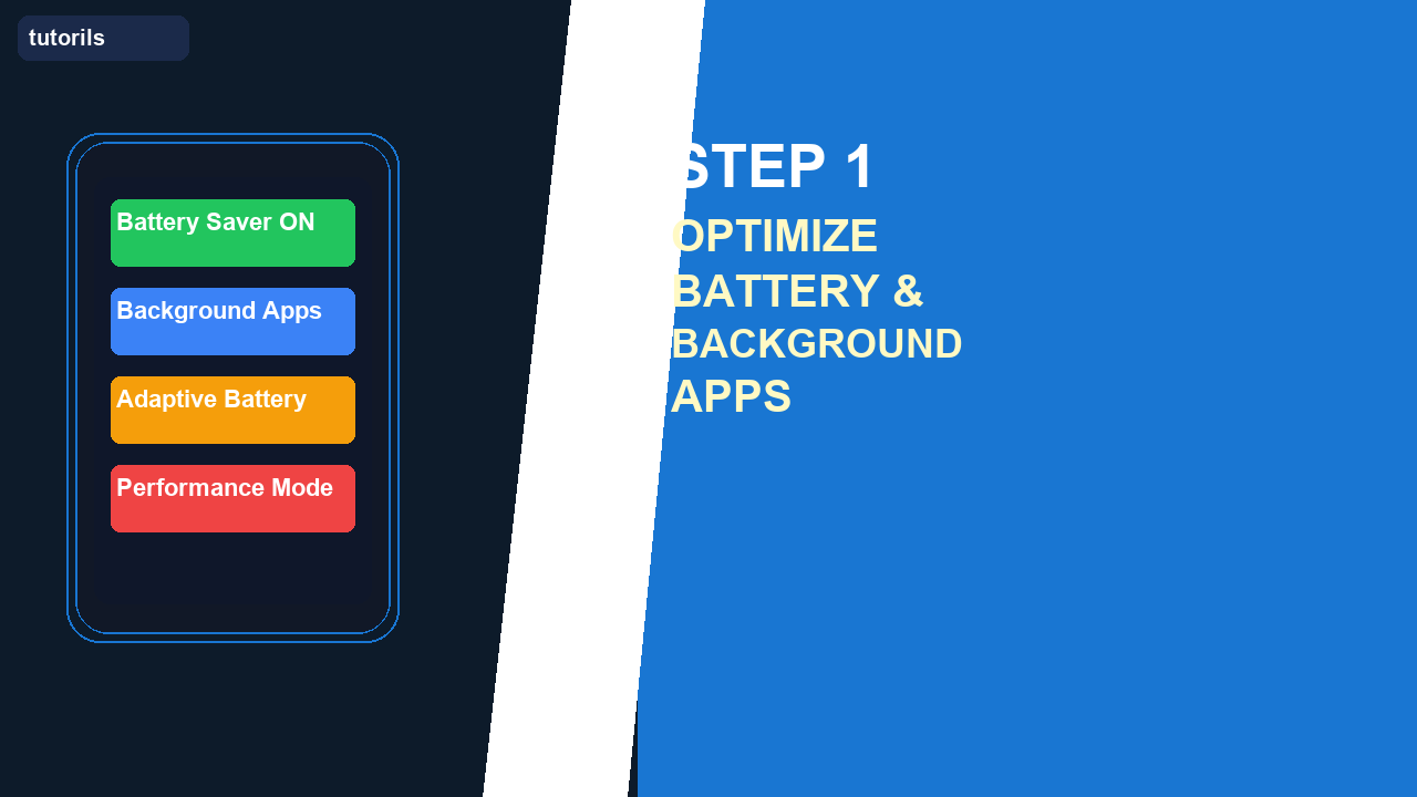Optimize Battery and Background Apps - Tutorils