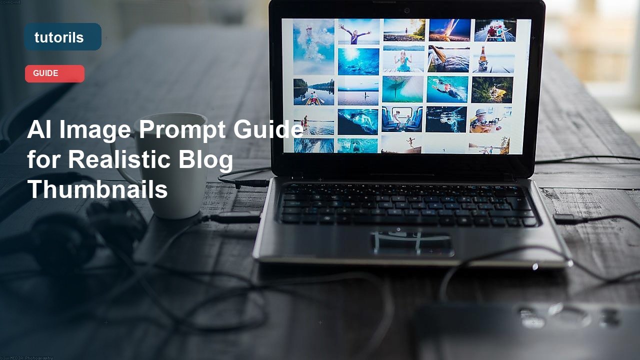 AI Image Prompt Guide for Realistic Blog Thumbnails realistic Tutorils guide image
