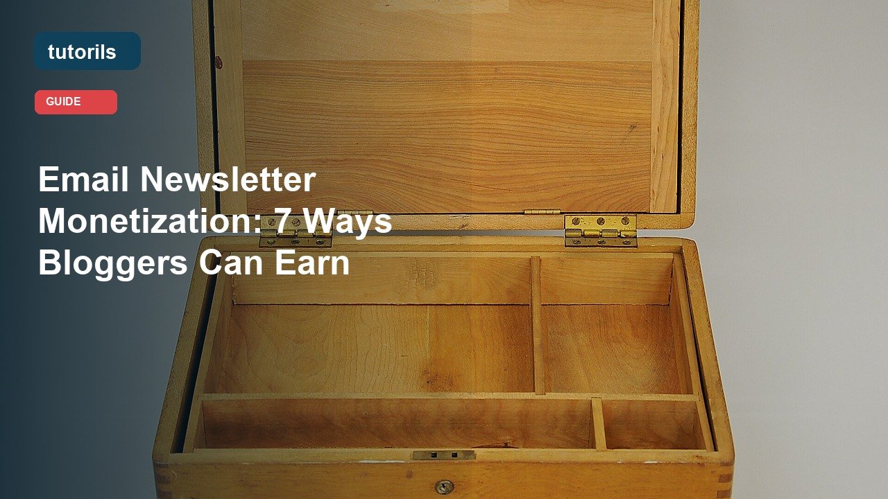 Email Newsletter Monetization: 7 Ways Bloggers Can Earn realistic Tutorils guide image