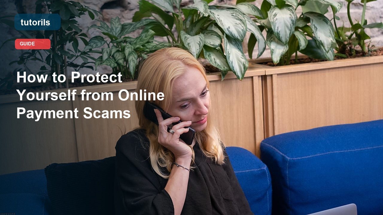 How to Protect Yourself from Online Payment Scams realistic Tutorils guide image