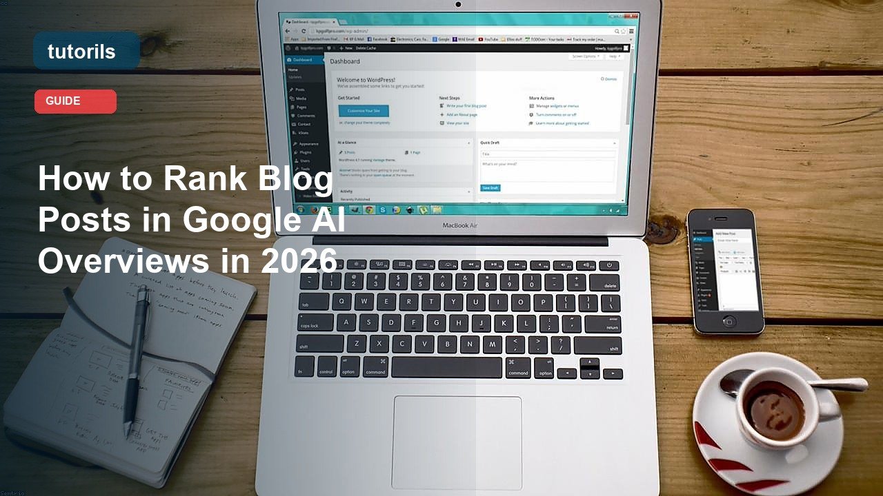 How to Rank Blog Posts in Google AI Overviews in 2026 realistic Tutorils guide image