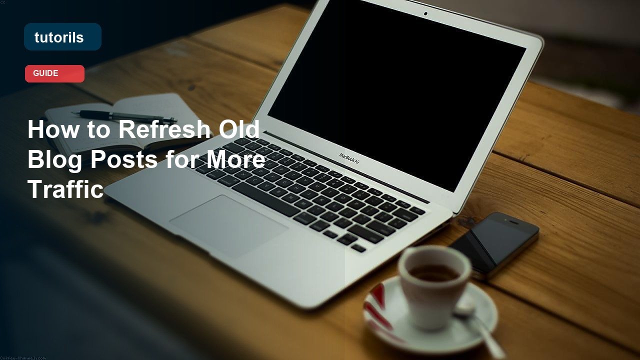 How to Refresh Old Blog Posts for More Traffic realistic Tutorils guide image