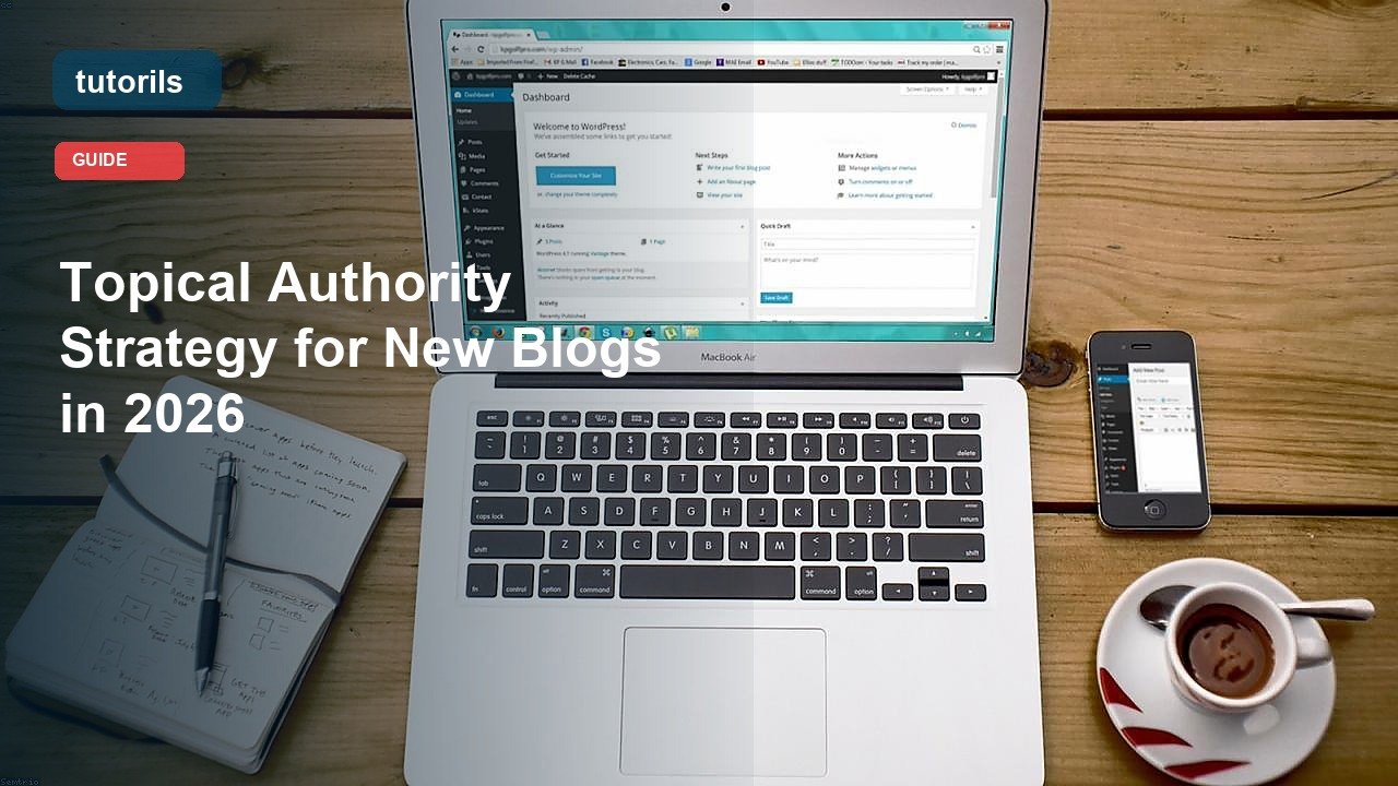 Topical Authority Strategy for New Blogs in 2026 realistic Tutorils guide image