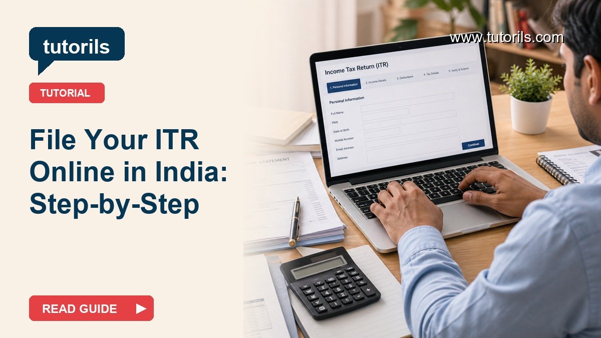 File Your ITR Online in India: Step-by-Step realistic tutorial cover